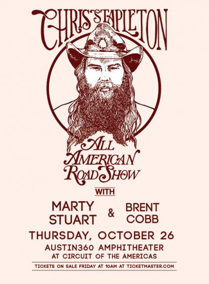 Chris Stapleton, Marty Stuart & Brent Cobb at Sunlight Supply Amphitheater