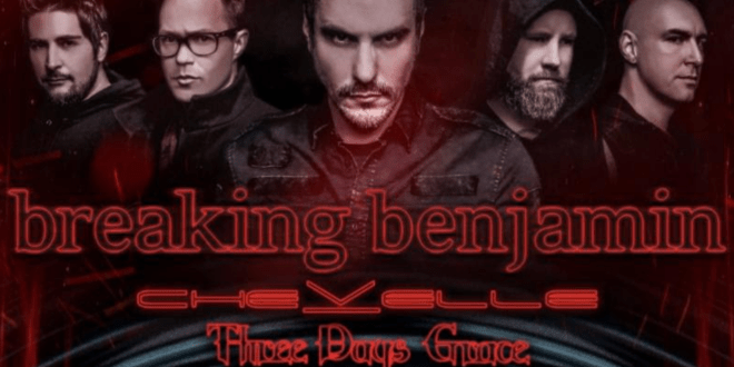 Breaking Benjamin, Chevelle & Three Days Grace at Sunlight Supply Amphitheater