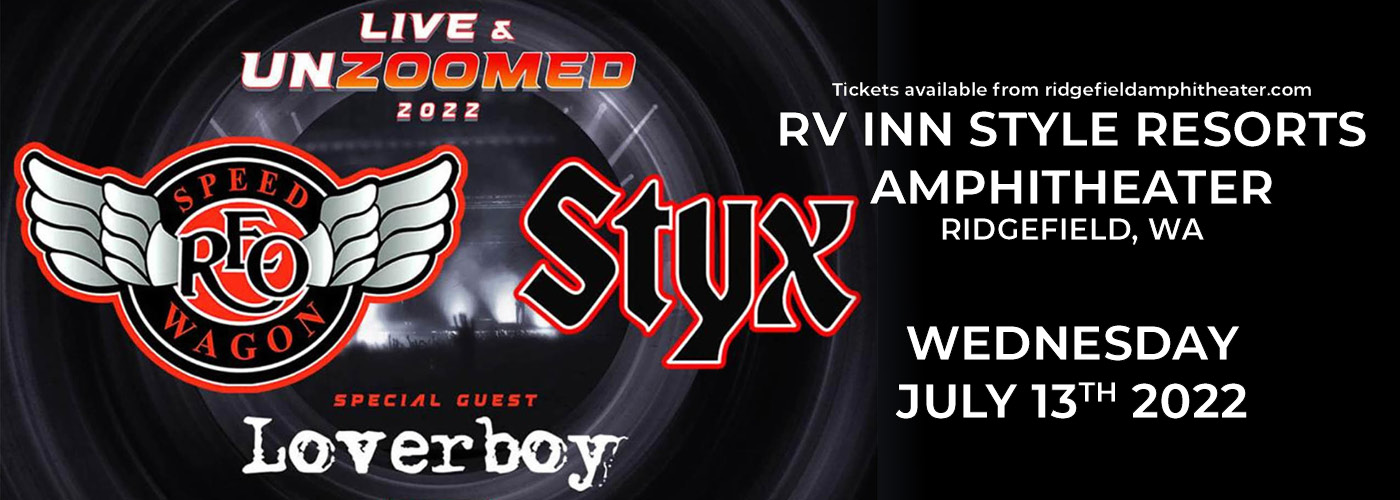 REO Speedwagon and Styx: Live and Unzoomed 2022 Tour at Sunlight Supply Amphitheater