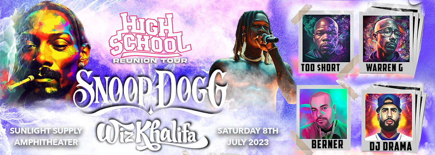 Snoop Dogg, Wiz Khalifa & Too Short at Sunlight Supply Amphitheater